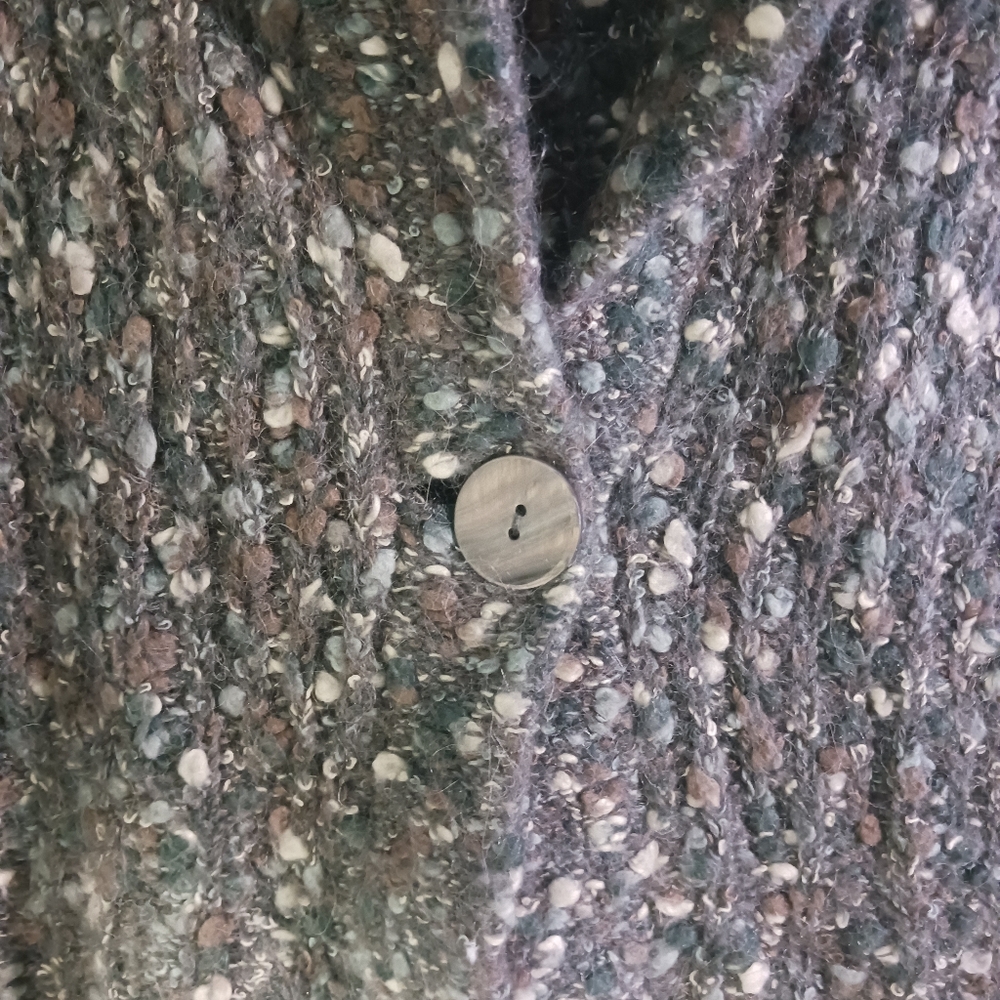 Susan Bristol Alpaca Wool Mohair sweater cardigan womens medium super soft! - Picture 3 of 9